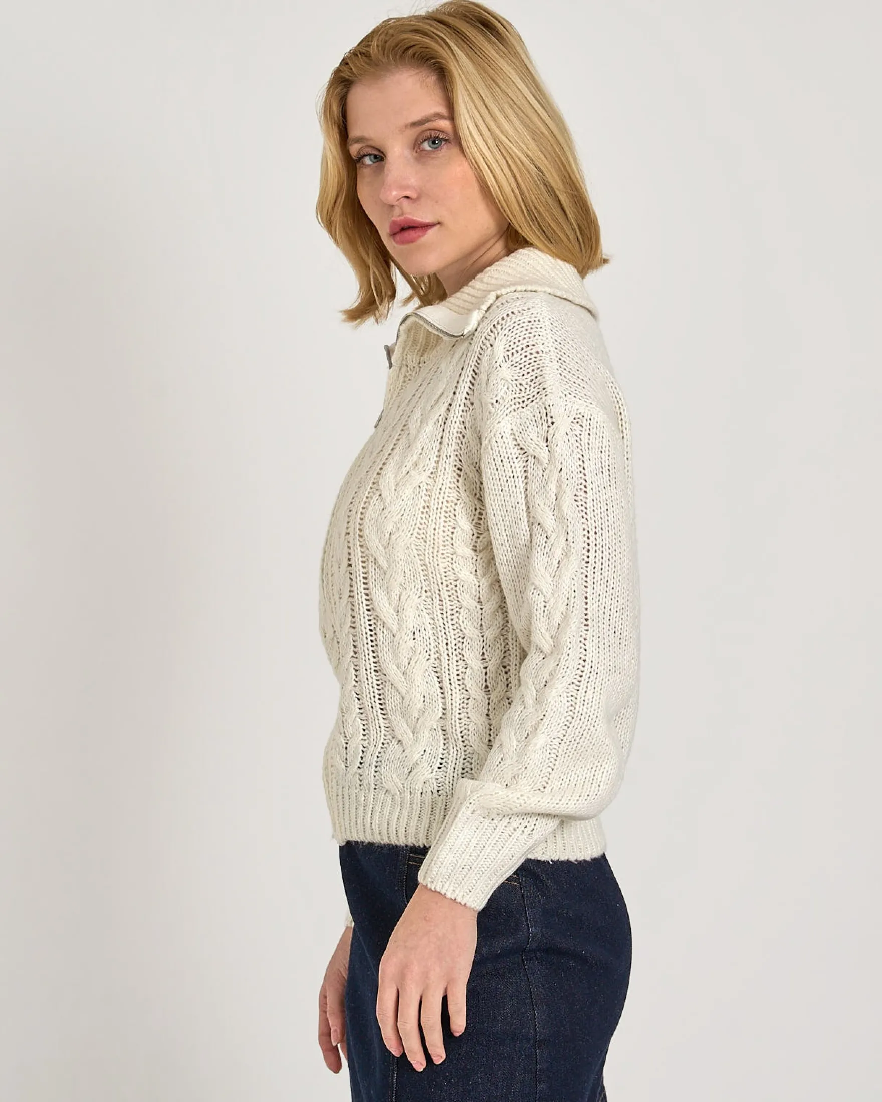 Abigal zip cardigan