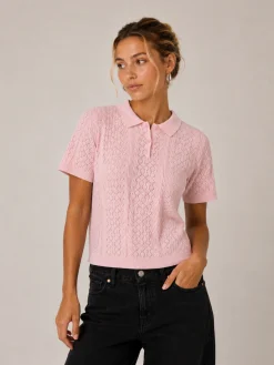 Alba ss knit polo