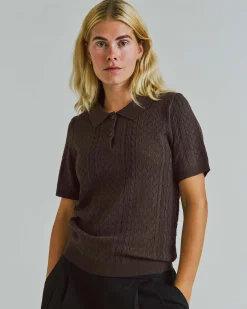 Alba ss knit polo