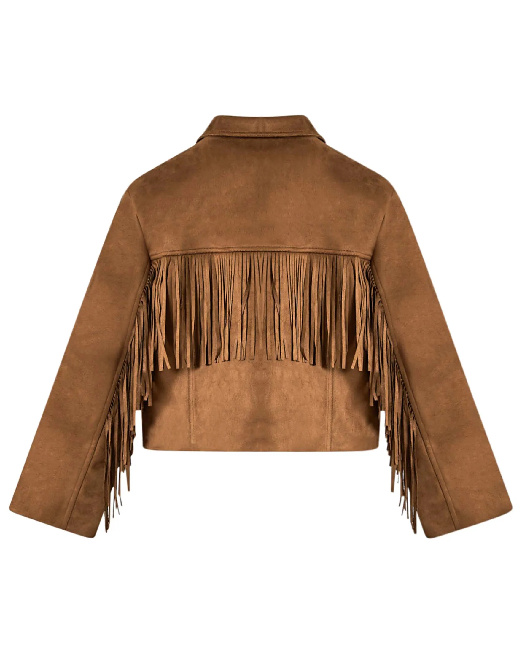 Amy faux suede fringe jacket
