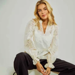Angel embroidery blouse