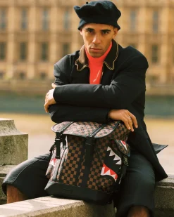 CHECK EMBOSS BACKPACK