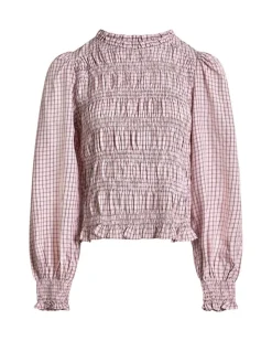 Delyse Check Blouse