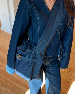 Denim crossbody