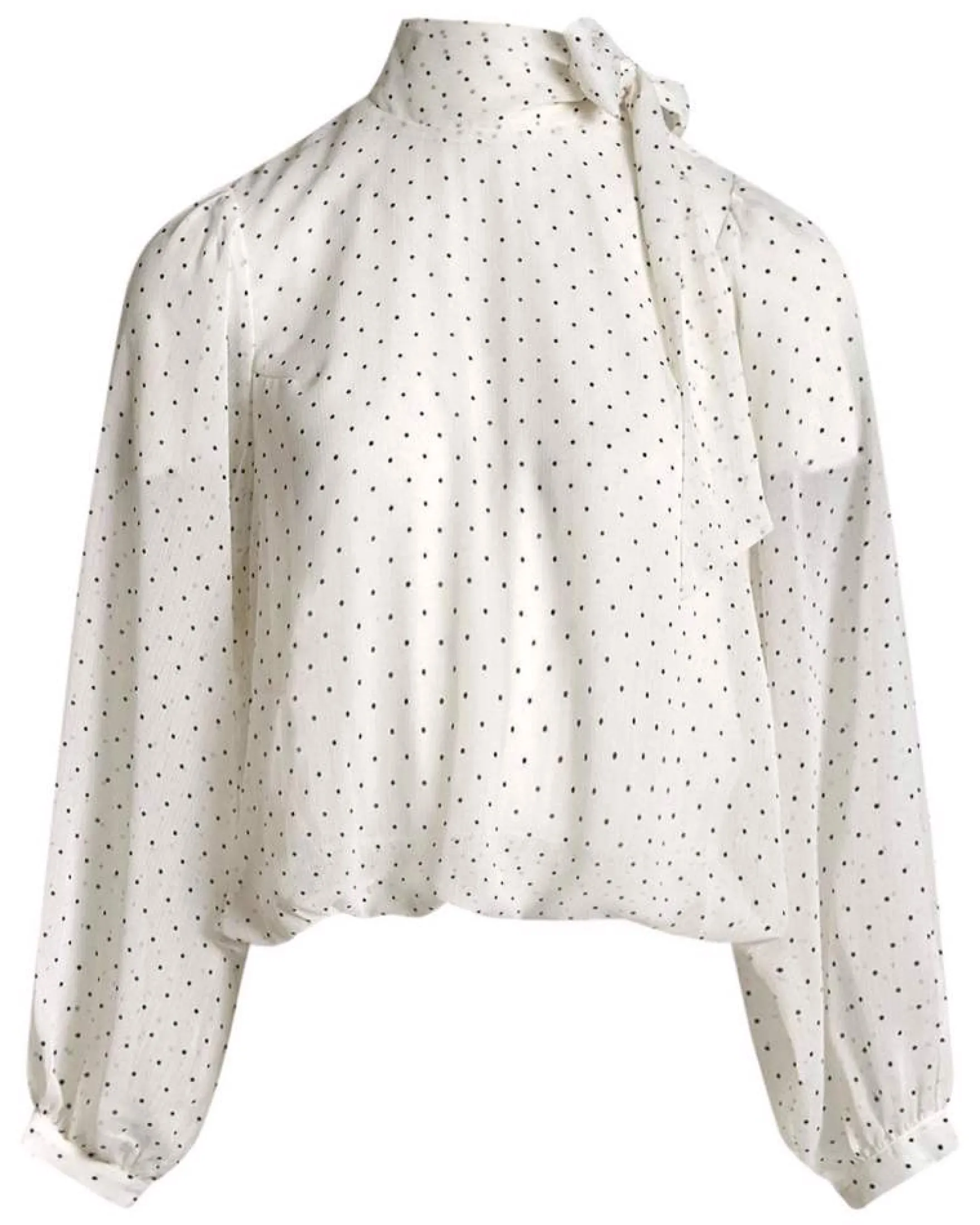 Dorisa dot blouse