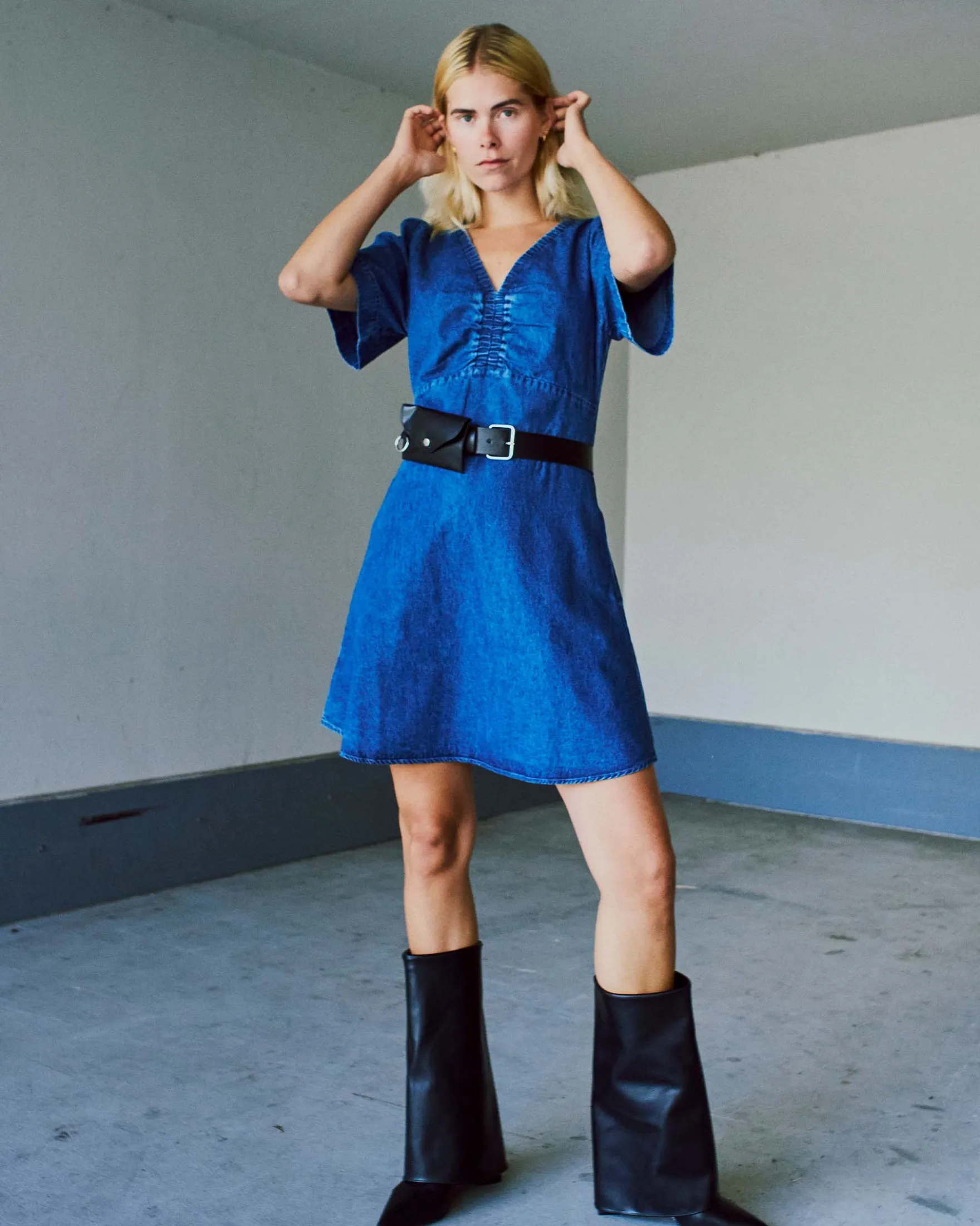 Elise denim dress