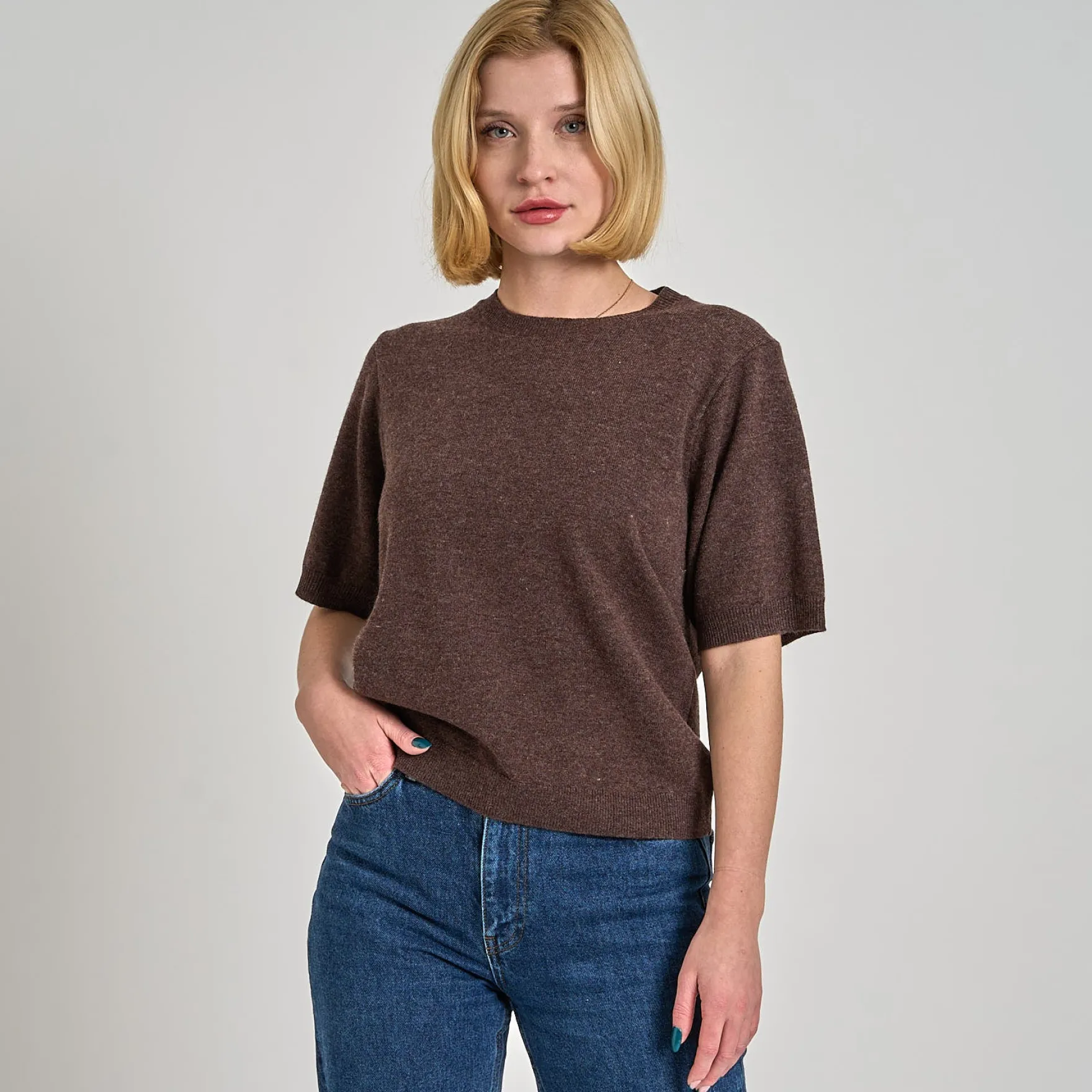 Elise knit tee