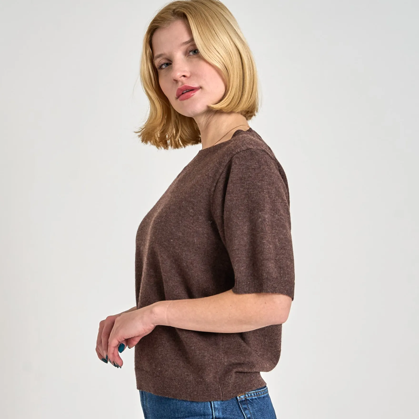 Elise knit tee
