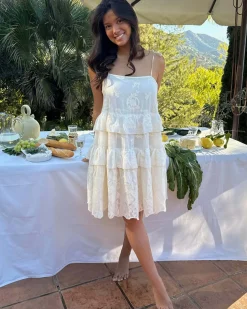 Ellinoric lace strap dress
