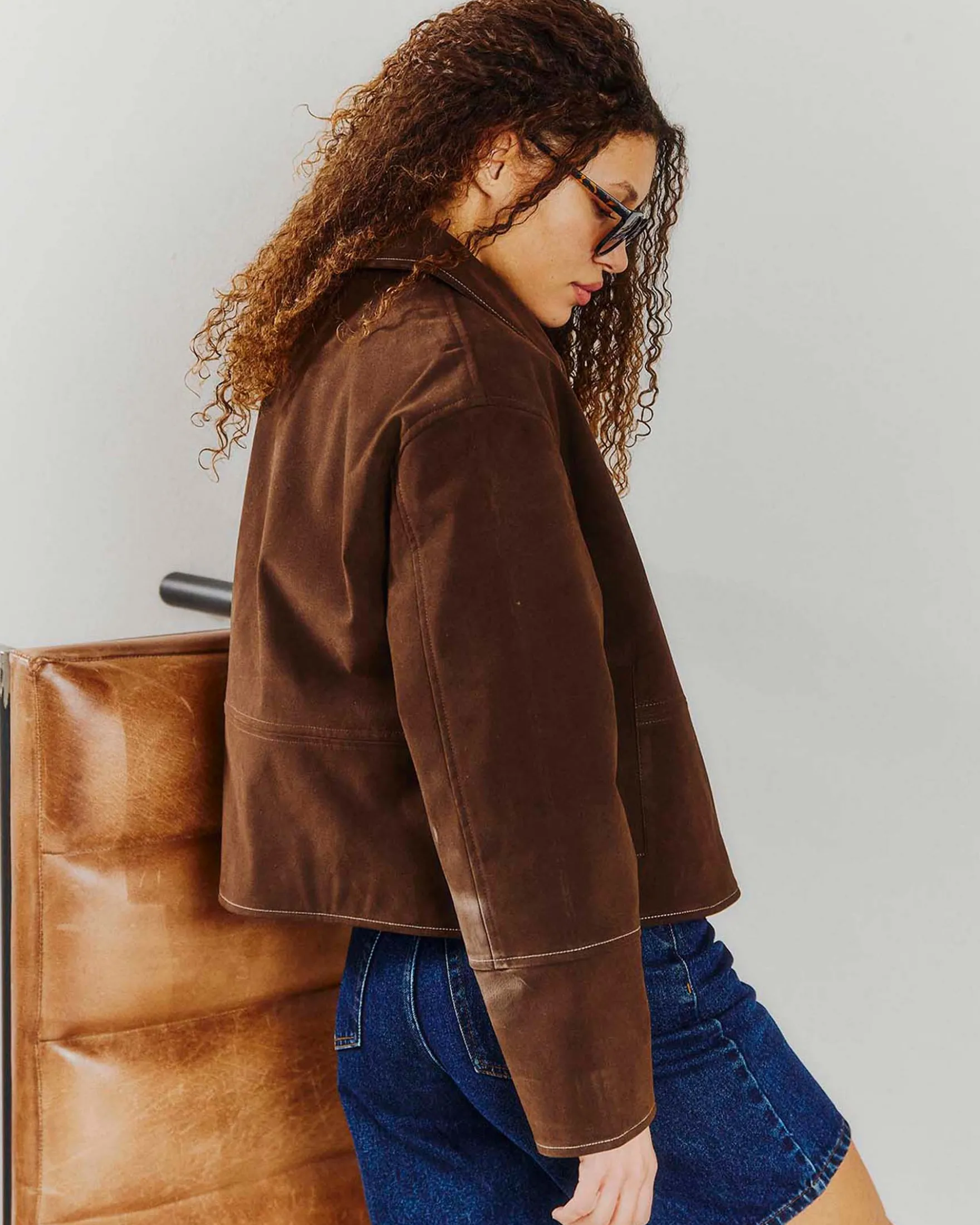 Emma fake suede jacket