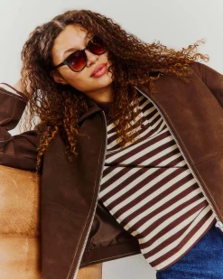 Emma fake suede jacket