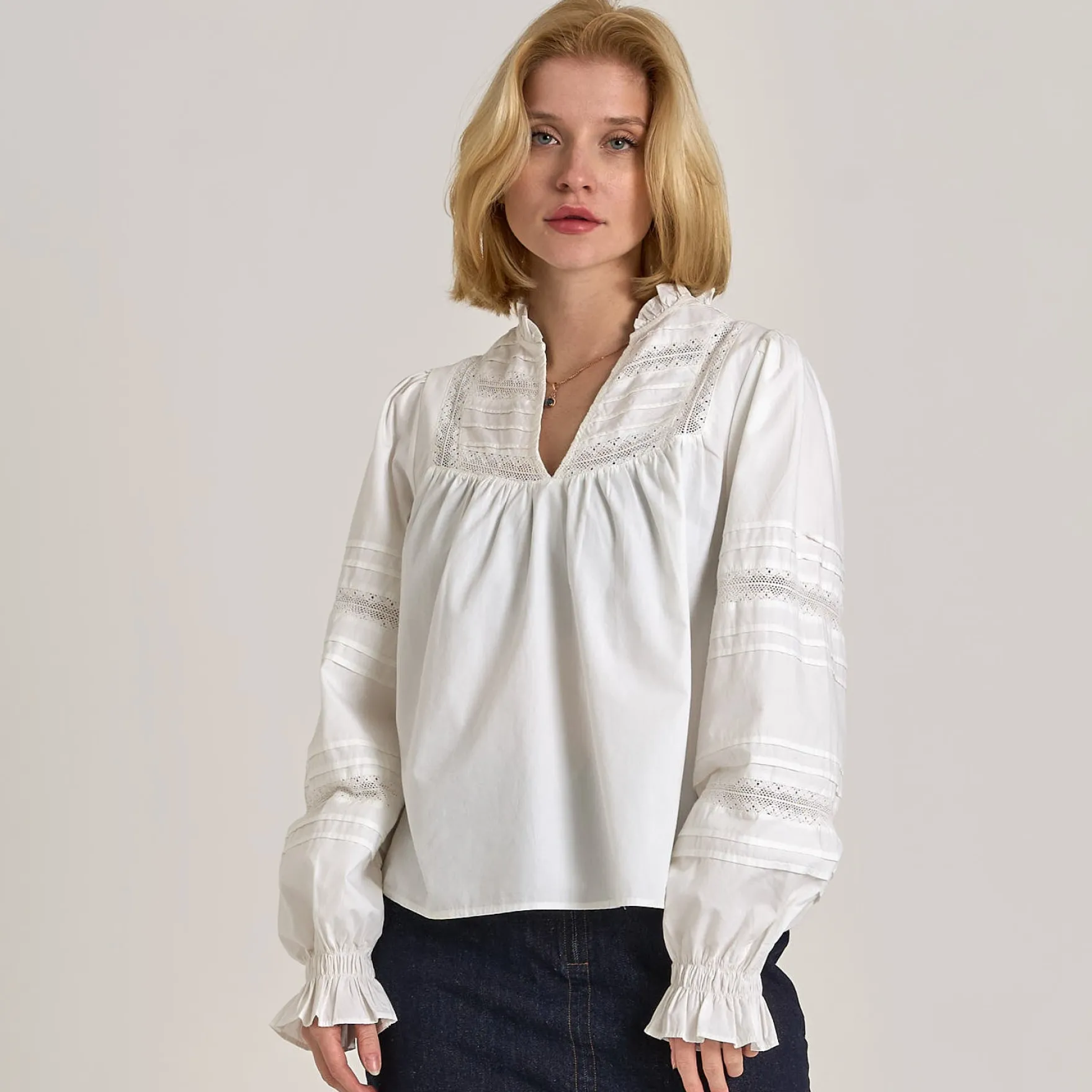 Esla poplin blouse