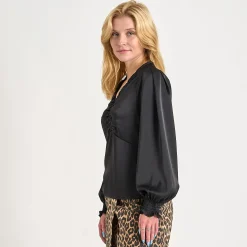 Evie satin blouse