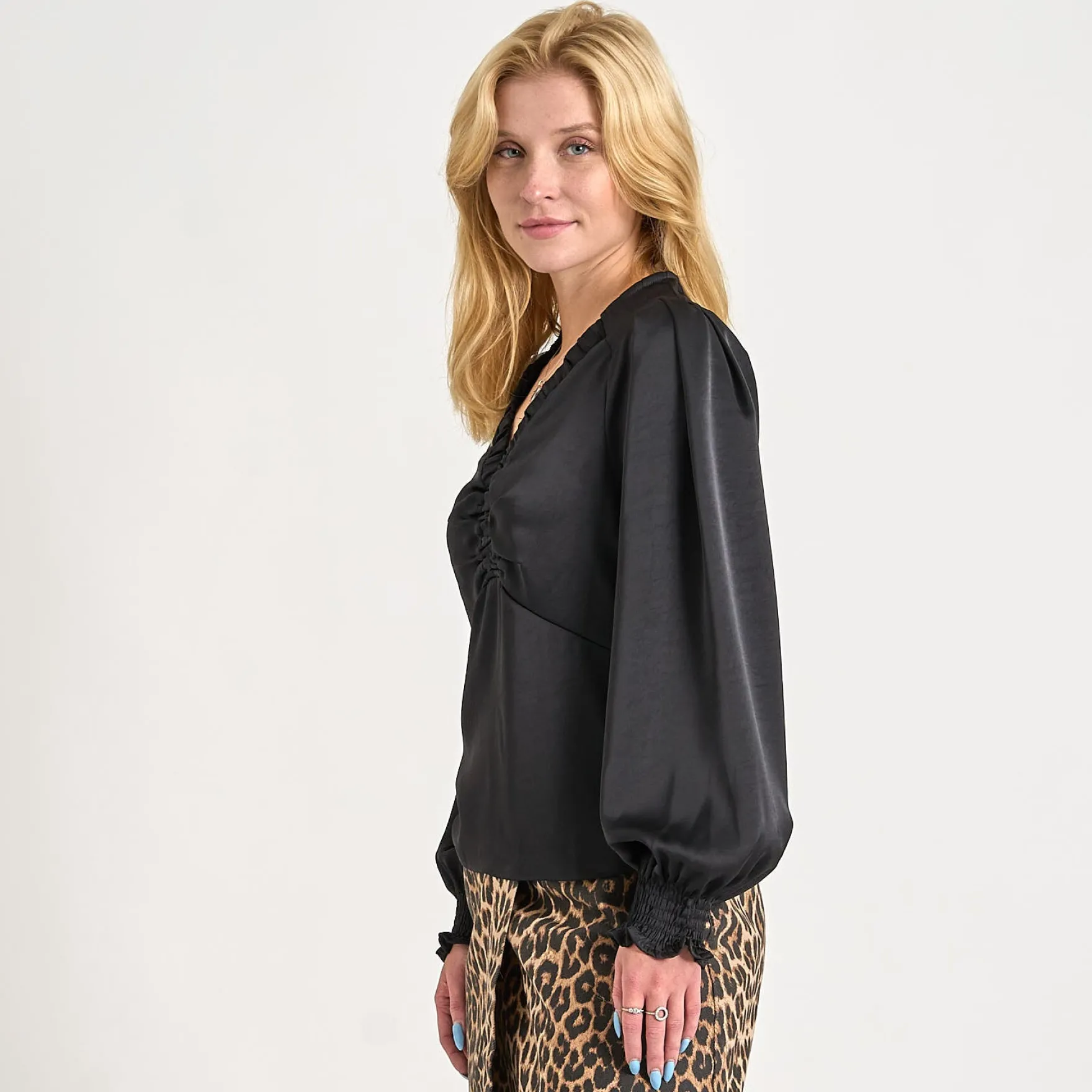 Evie satin blouse
