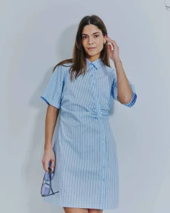 Faylin stripe tee dress