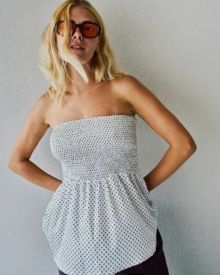 Fie smock dot top