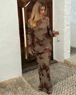 Floraic mesh dress