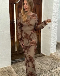 Floraic mesh dress