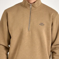 Half zip logo sweat