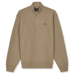 Half zip logo sweat