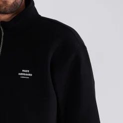 Half zip logo sweat