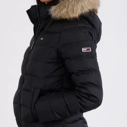 Hooded down jacket