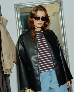Joy faux leather jacket