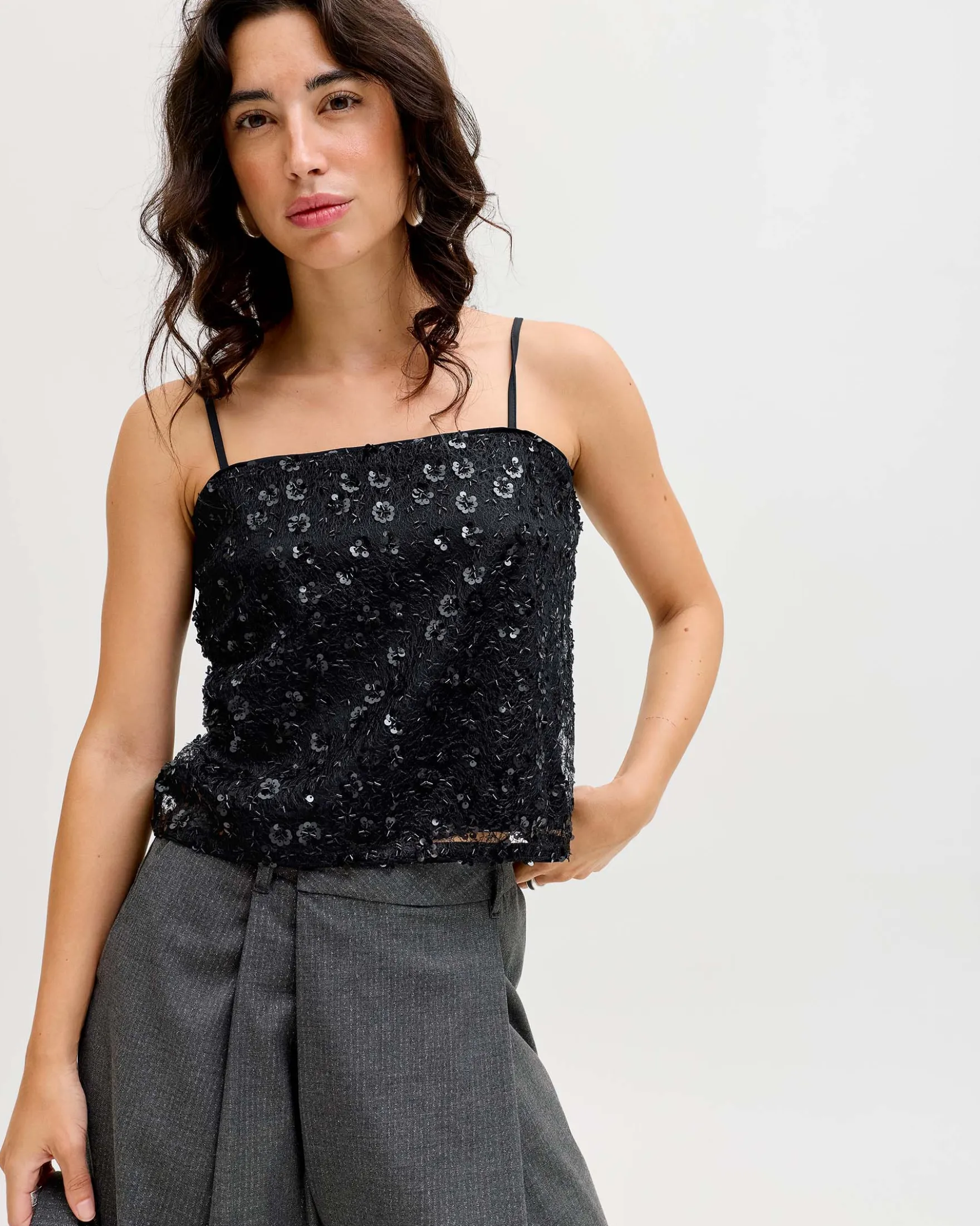JXDREAM SEQUIN TOP