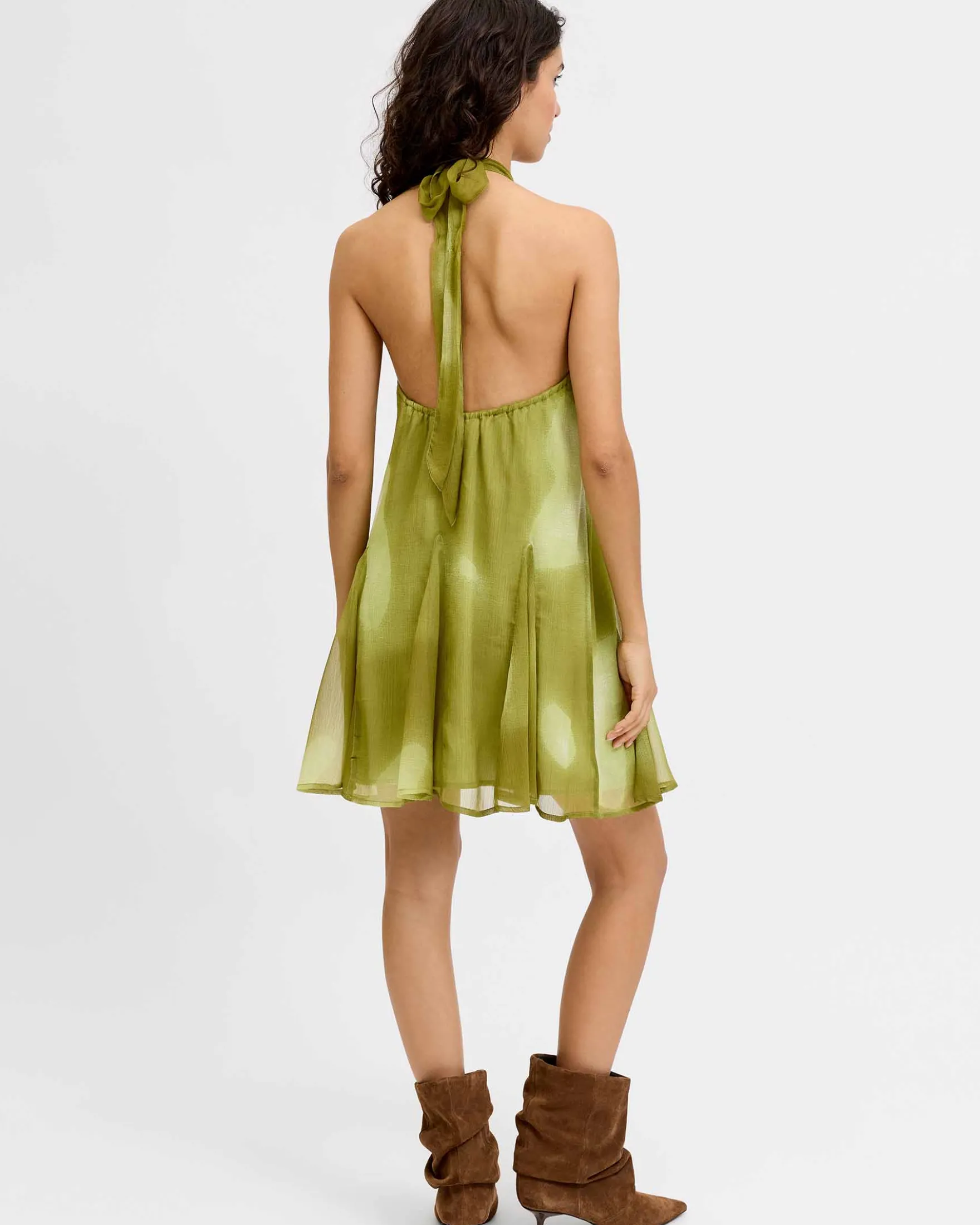JXEMILIA CHIFFON HALTERNECK