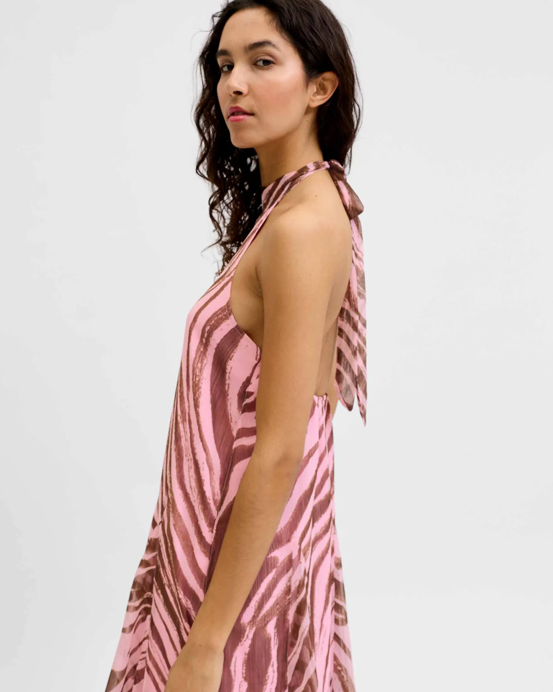 JXEMILIA CHIFFON HALTERNECK