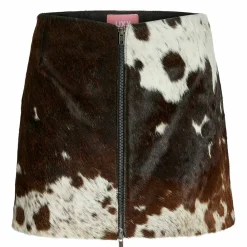 Jxhannah cow leather skirt
