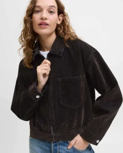 JXMIA FLOCK LS DENIM JACKET