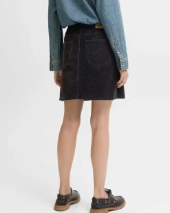 JXMIA FLOCK SHORT DENIM SKIRT