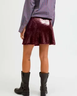 JXSIA TARA SEQUIN MINI SKIRT