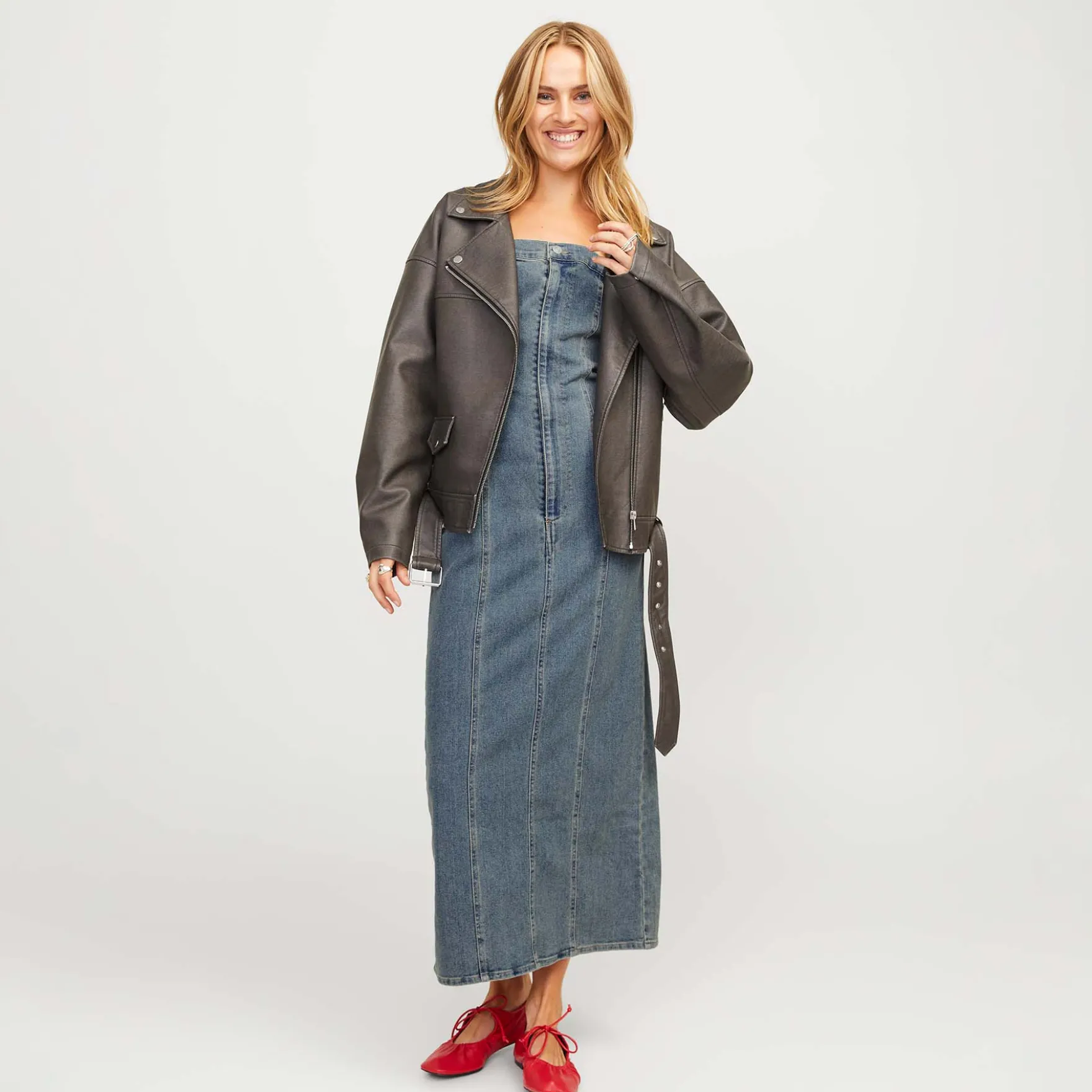 Jxtinga slim denim dress