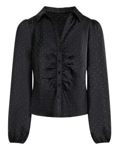 Kaira satin stone shirt