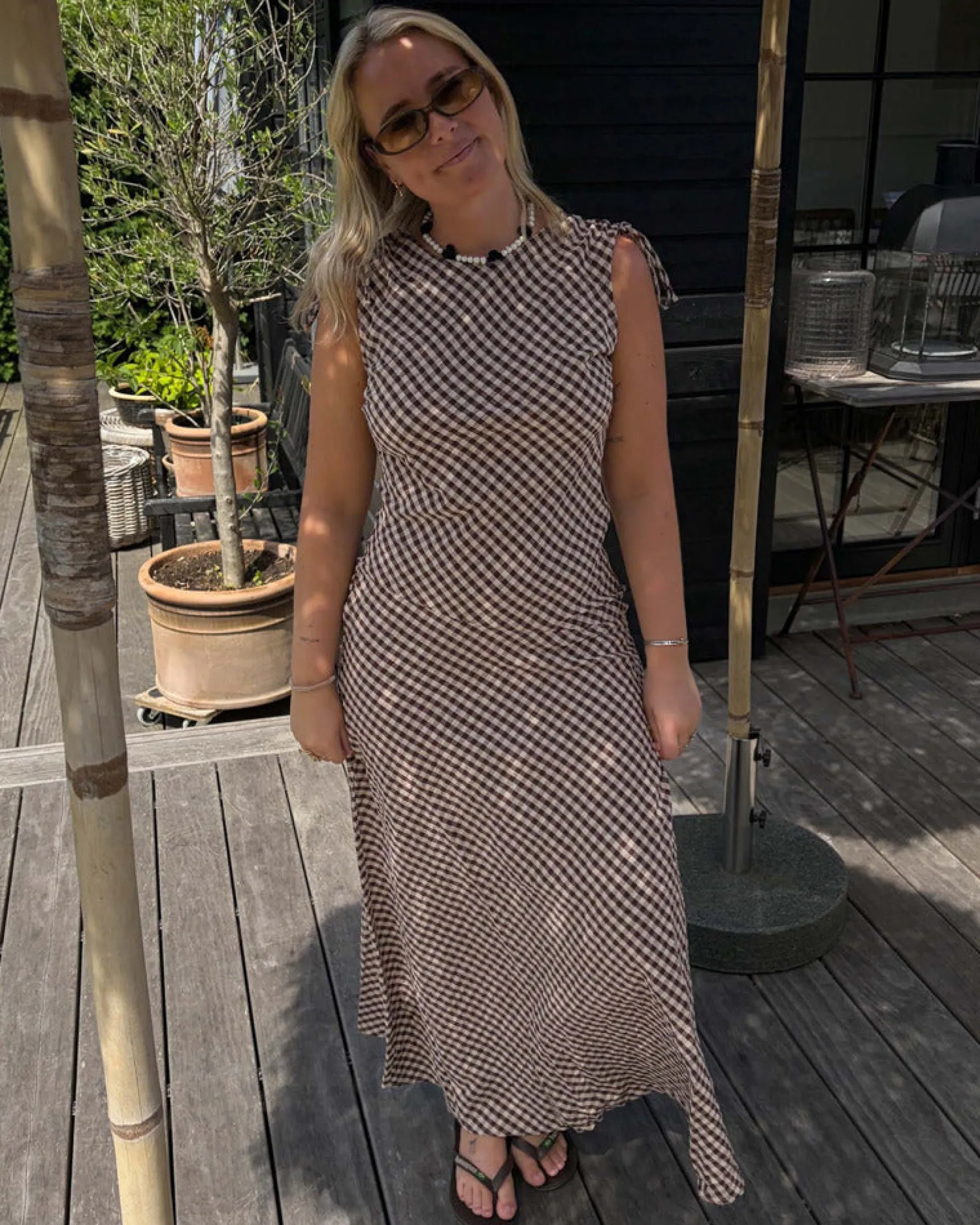 Kyla check dress