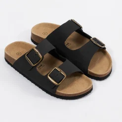 Lakers suede sandal
