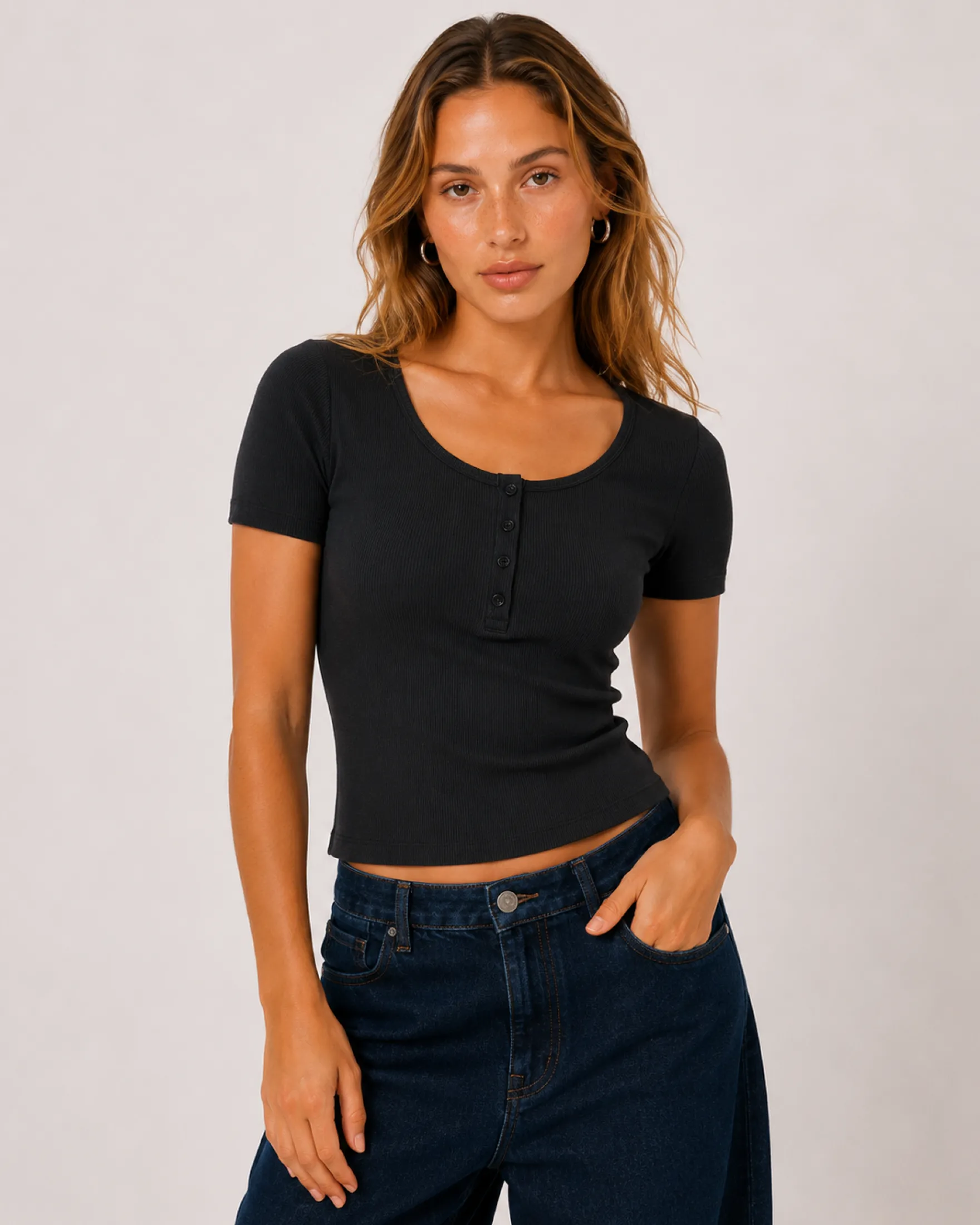 Lara rib tee