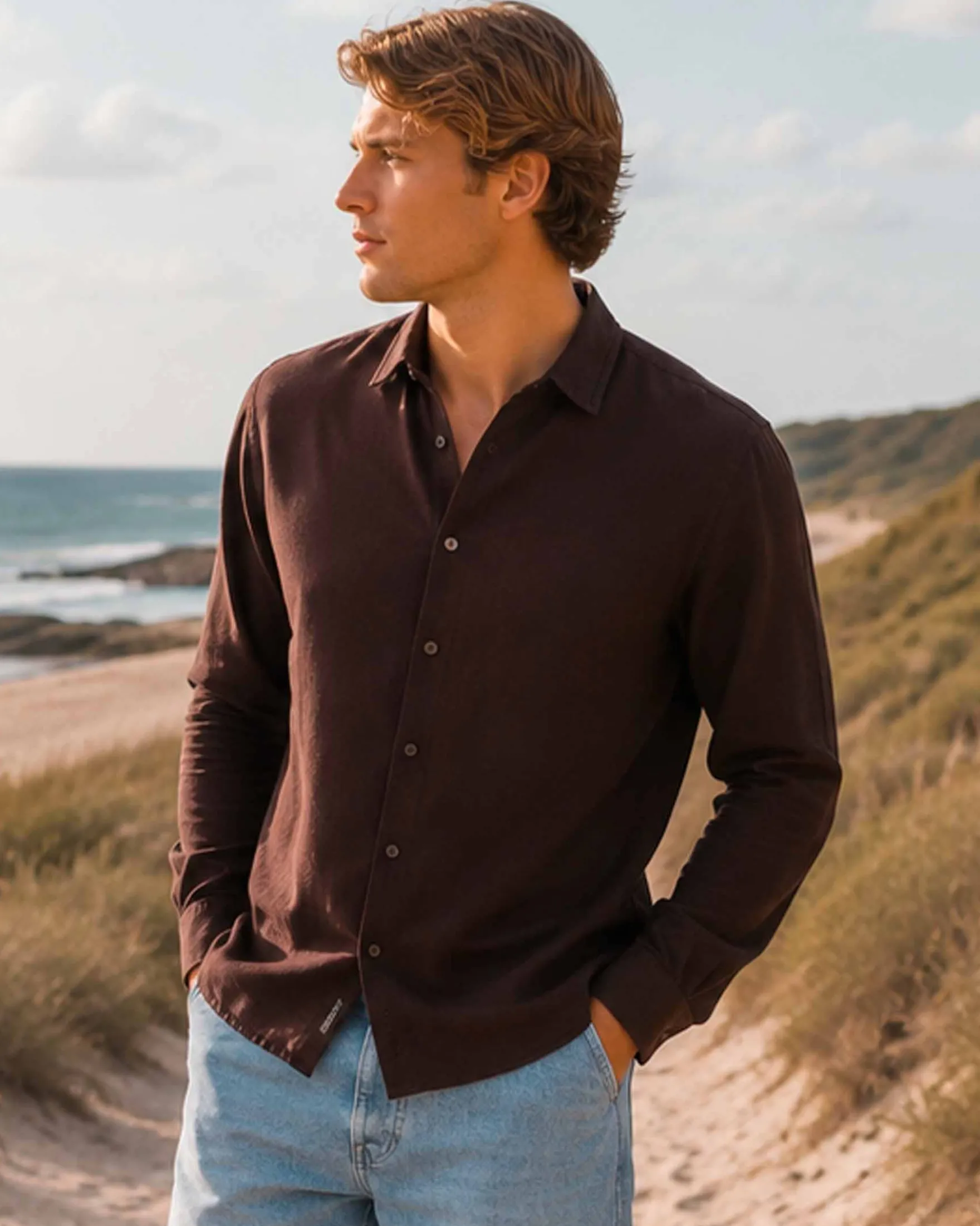 Mario linen shirt ls