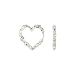 Medium Heart Crush Hoops