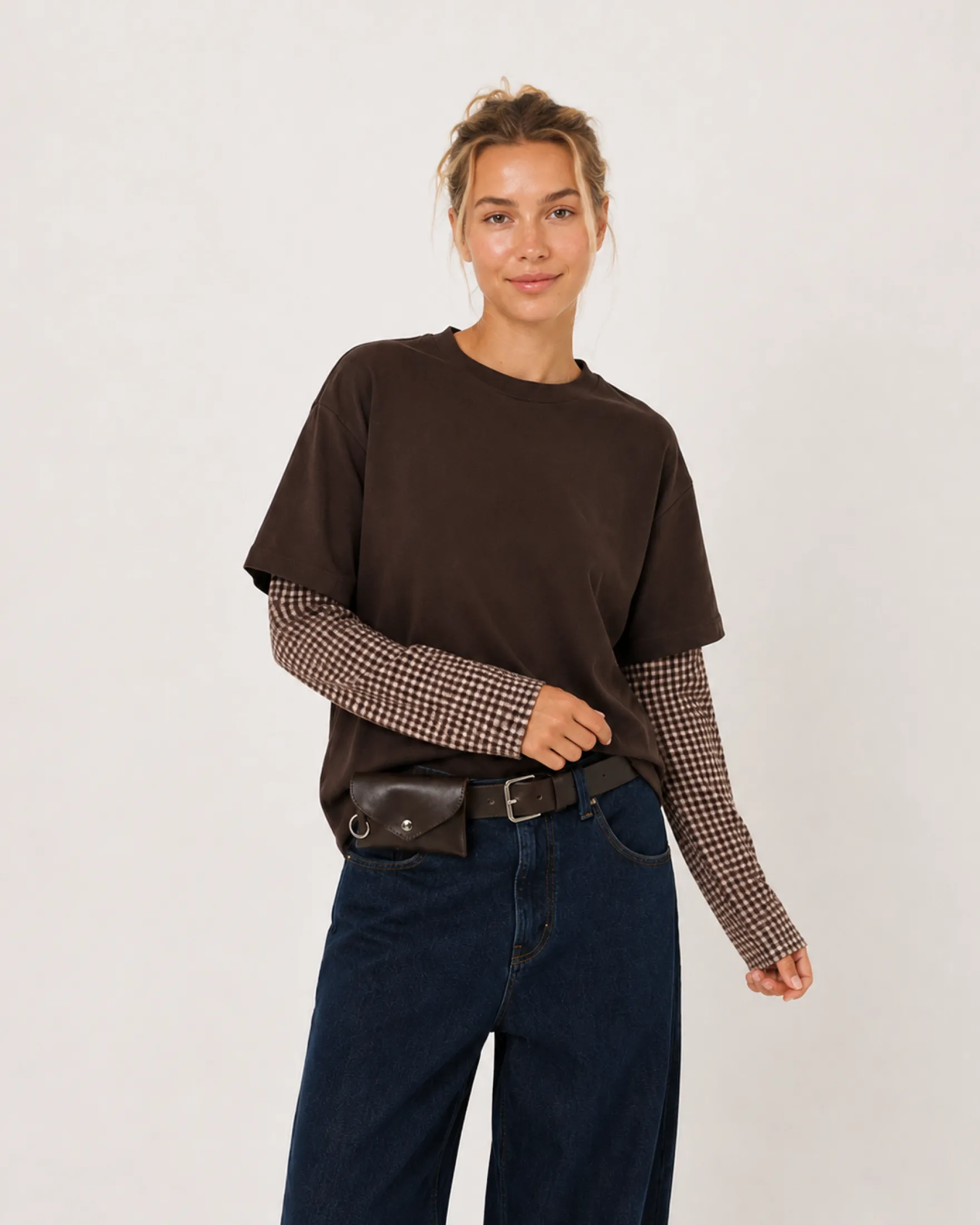 Mie oversize check ls