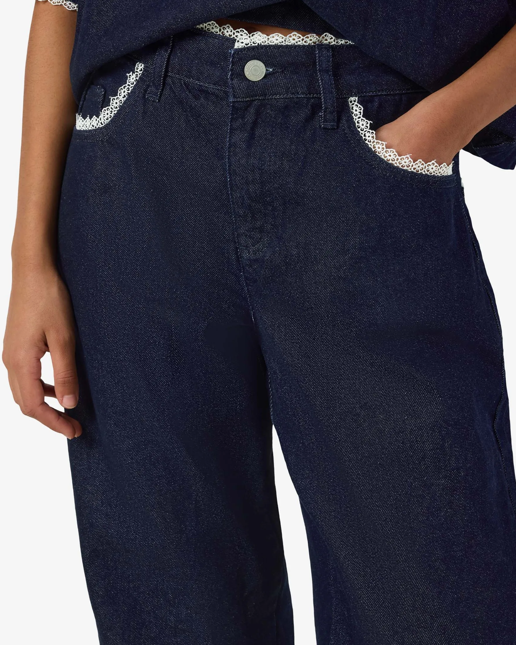 NMADRIANA LOOSE LACE JEANS