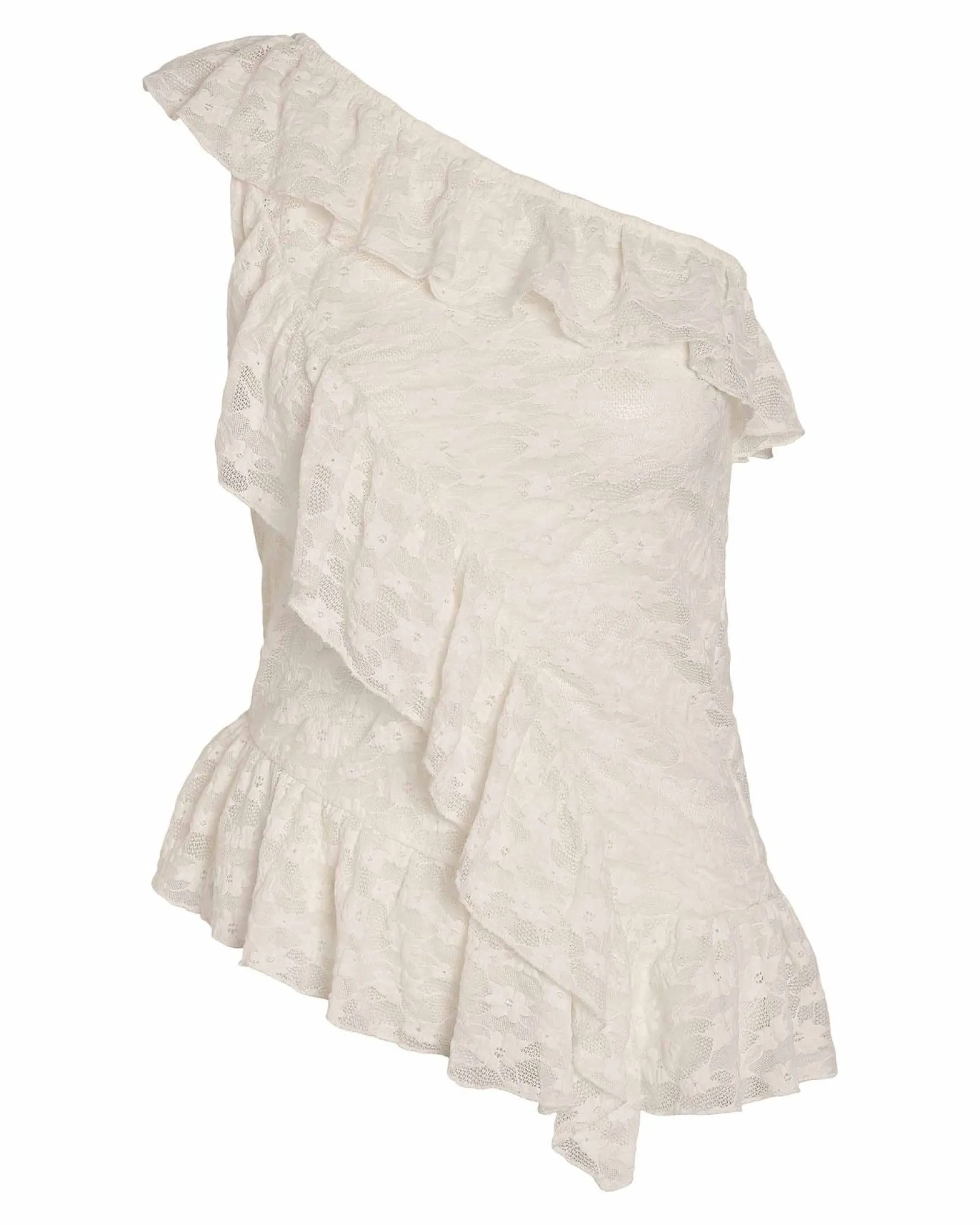 NMDEMI S/L LACE FRILL TOP