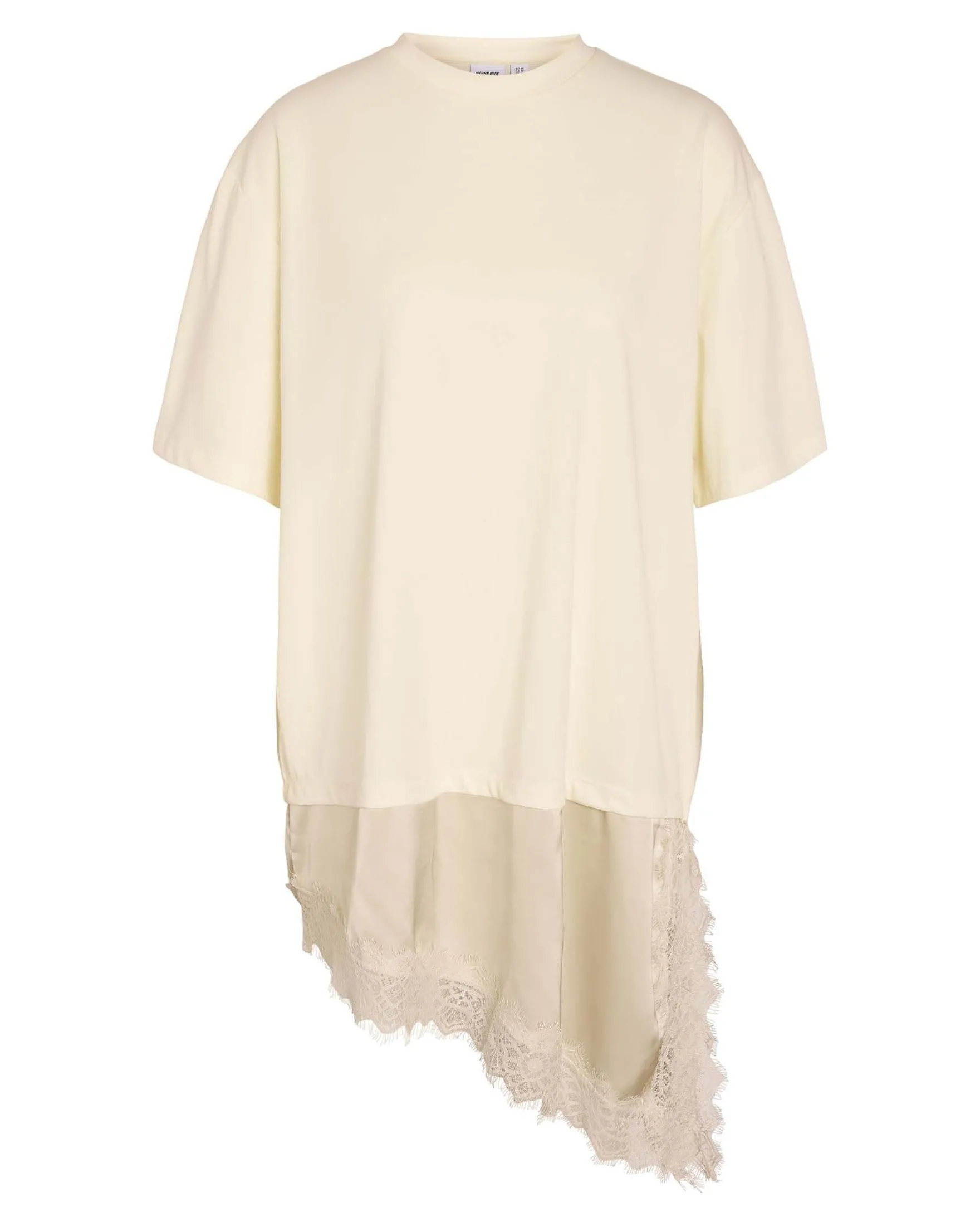 NMFILLA OVERSIZE SATIN LACE TEE