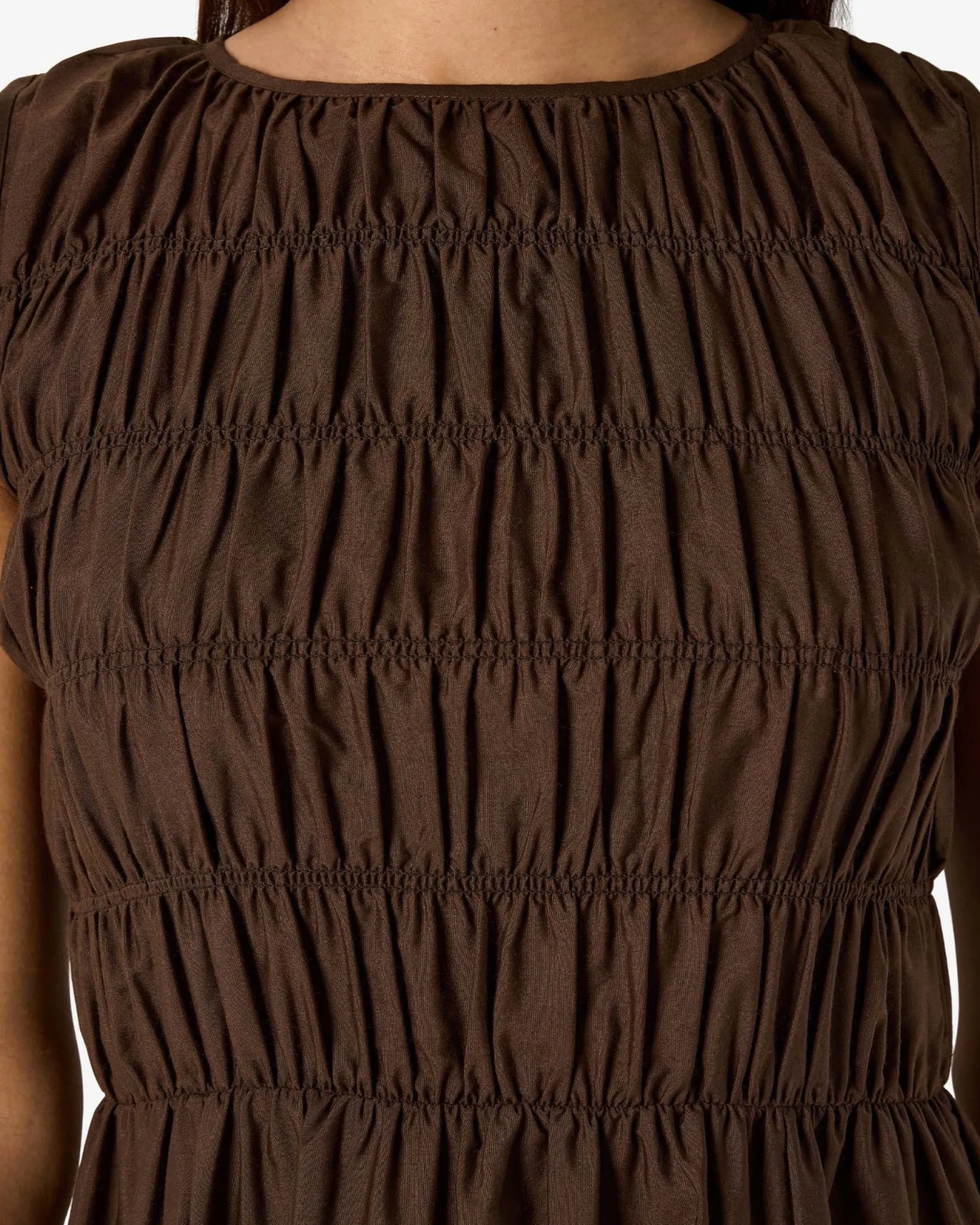 NMFJOLA L/S MIDI SMOCK DRESS