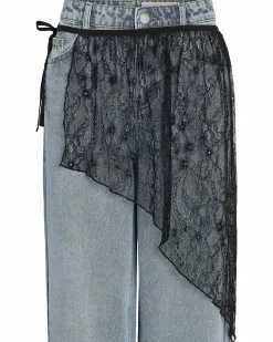 NMIDA LACE WRAP SKIRT