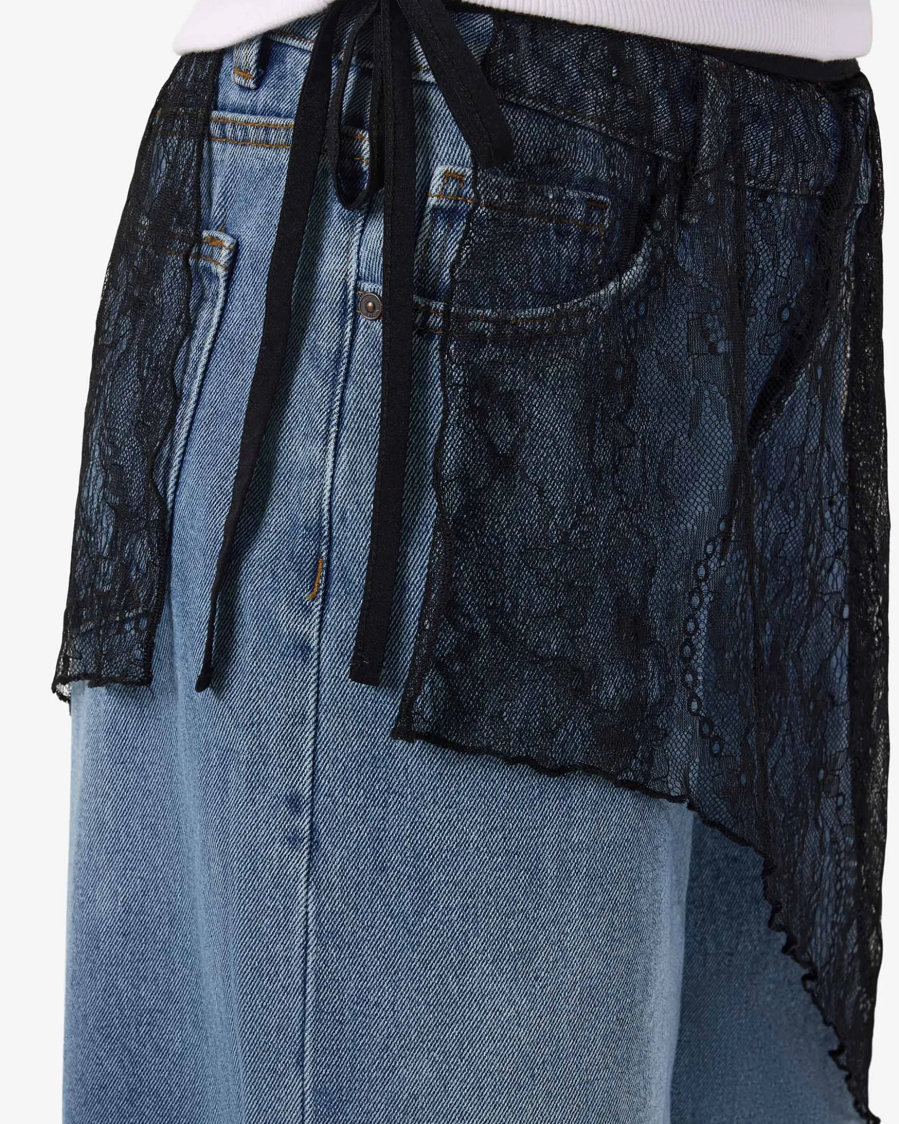 NMIDA LACE WRAP SKIRT