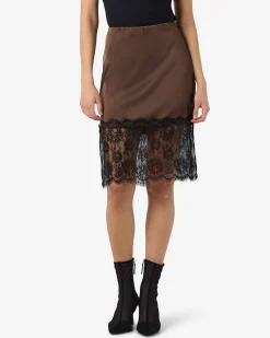 NMINFERNO SATIN LACE SKIRT