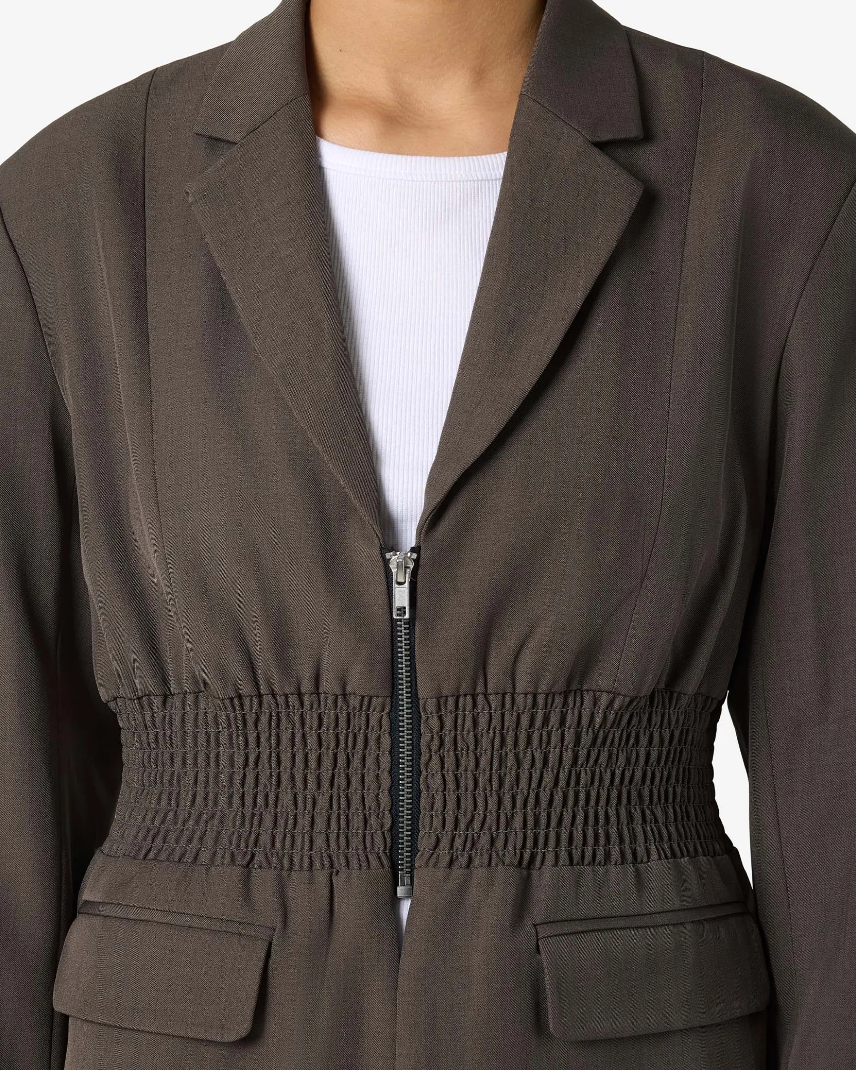 NMIRIS L/S SMOCK FITTED BLAZER